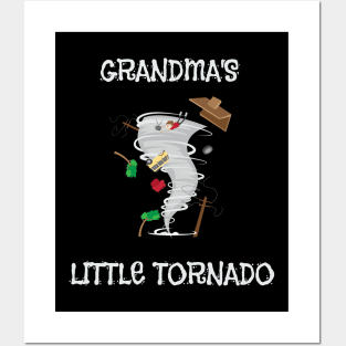 Cute Grandma's Little Tornado Kids Posters and Art